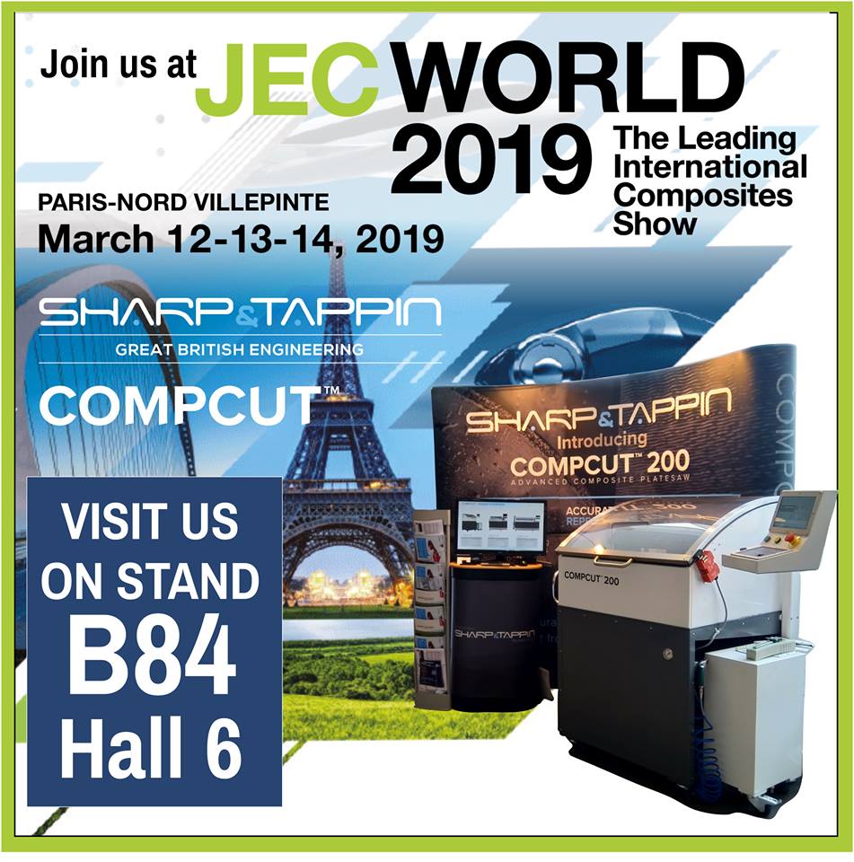 Sharp & Tappin launch Compcut Range in Europe at JEC World